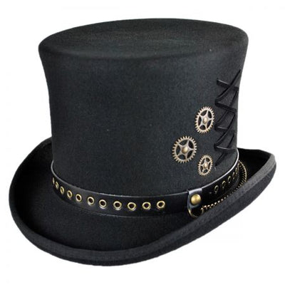 Unisex Steampunk Hat Steam Punk   Fedoras Top Hat  Topper