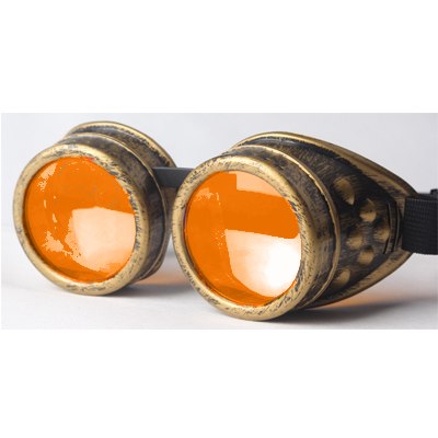 Steampunk Goggles Unisex Gothic Vintage Style Punk Gothic Glasses Cosplay bronze frame 7 colour lens NEW fashion