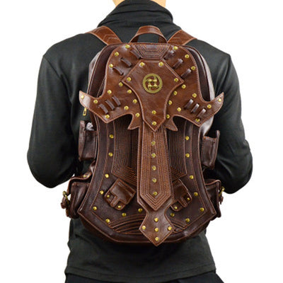 Fashion Gothic Steampunk Skull Retro Rock bag Men Women Punk Waist Bag Shoulder Bag Phone Case Holder women messenger Bag 2018