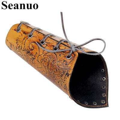 Seanuo Maximum Embossed Strap Wrist Protect Bracelets & Bangles For Men Women Fashion Punk Cool Male Charm Flower Biker Bracelet