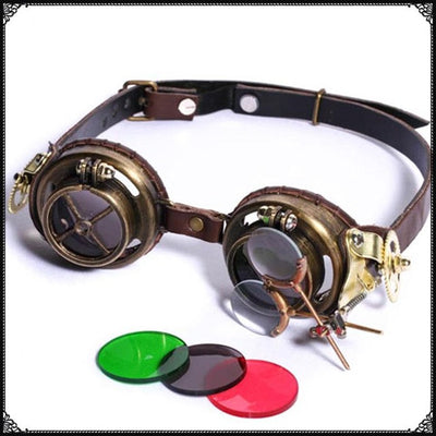 MISSKY  Punk Vintage Sunglasses Retro Gothic Steampunk Goggles Glasses Men Sun Glasses Plastic Adult Cosplay Eyewear