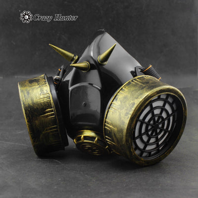 Steampunk Industrial Revolution Cosplay Vintage Gas Mask Custome Party.